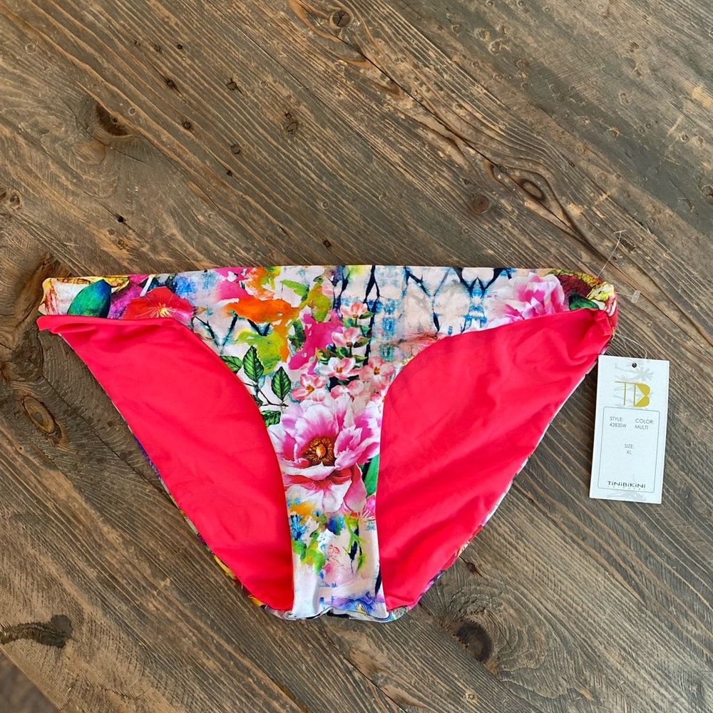 NWT-TiniBikini Swimwear Reversible Bottoms - Picture 4 of 9